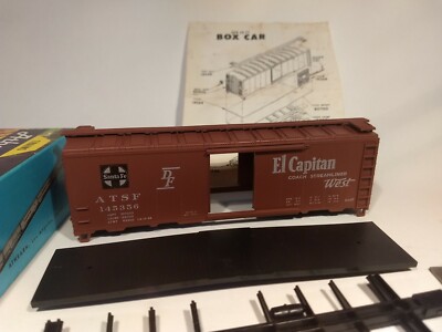 Athearn 5013 HO ATSF 40' Box Car AAR El Capitan Santa Fe Kit | eBay