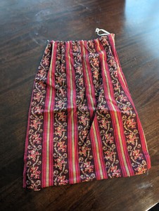 Cotton Large Drawstring Clutch