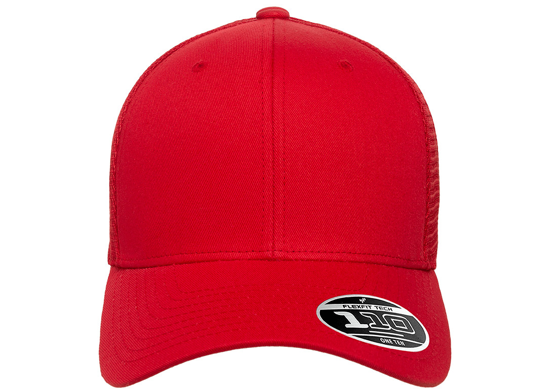 Flexfit 110M by Yupoong Mesh Baseball Cap Plain Blank Hat Curved Visor
