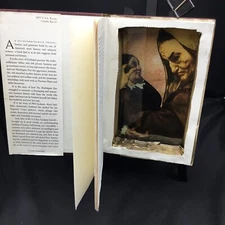 HOLLOW BOOK Secret Stash Art Box or Safe collage Resin Bottom Katharine Graham