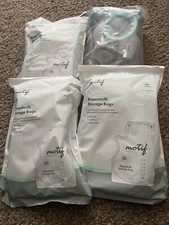 3PACK breastfeed Storage Bags - 90 8 Oz Bags - Motif - With 2pk pumps