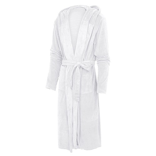 Men Wrap Robe Long Sleeve Dressing Gown Mens Thermal Sleeping Solid Color - 第 16/64 張圖片