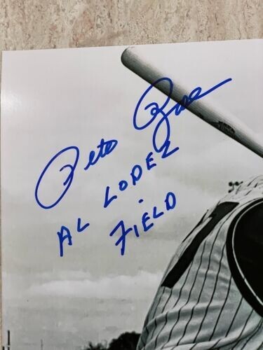 Rare Pete Rose Reds Auto Signed 8x10 Photo Inscribed AL LOPEZ FIELD - Picture 2 of 2