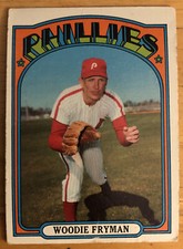 1972 Topps Woodie Fryman Baseball Card #357 Phillies Low-Grade Poor Creased