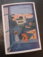 vtg art postcard Matisse vue de la Fenetre Musee d'Art Moderne Moscou Moscow