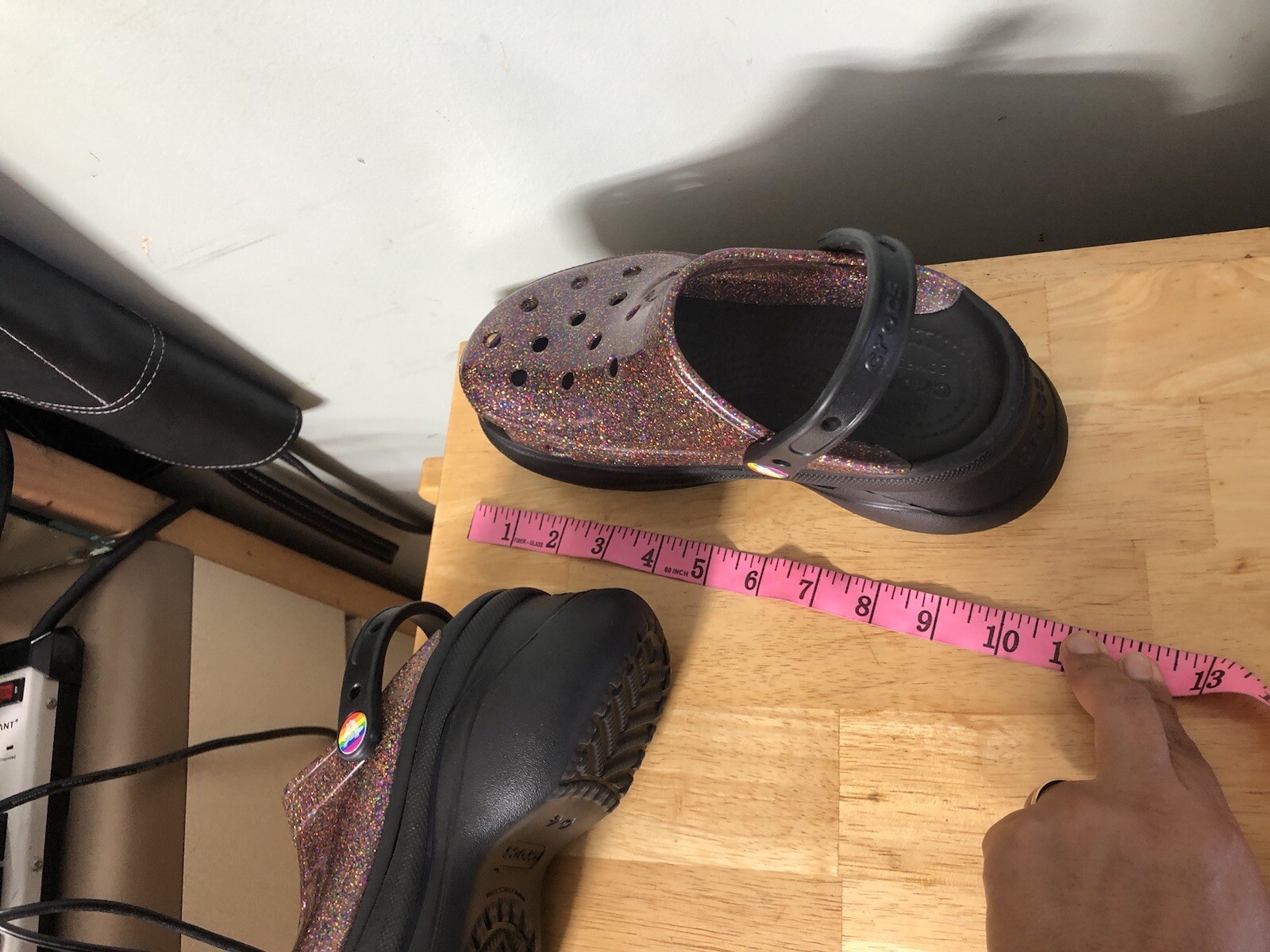 Crocs Classic Translucent Glitter Bae Platform Clogs … Gem