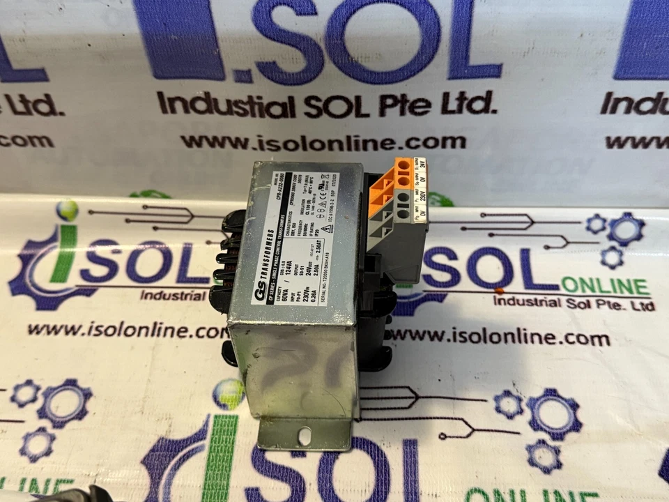 Gs Transformers CPR-A232-0060 monofásico 60VA/124VA 24V 2.50A NUEVO Foto 3 de 4