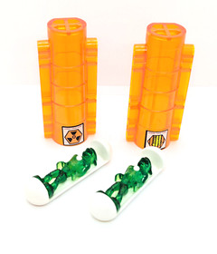 Lego Space Mars Mission 7690 Lot: Alien Minifigure Pods (mm001) MB-01 Eagle Base