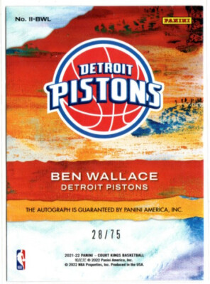PANINI NBA AUTO BEN WALLACE サインカード