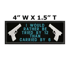 TRIED BY 12 than Carried Patch Embroidered Iron-on Applique Jacket Vest Funny