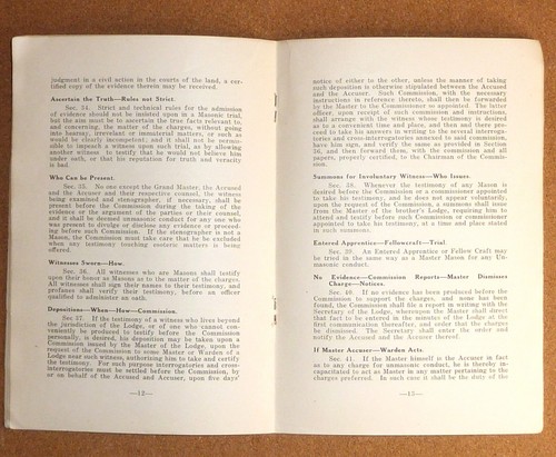Masonic Code Of Minnesota 1915 Revised Book plus 1922 pamphlet update - Picture 10 of 11