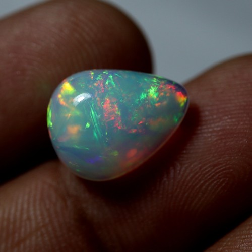 5.2 Ct 14.8x11.5 MM Natural AAA Rainbow Flashy Welo Fire Ethiopian Opal Cabochon - Picture 7 of 15
