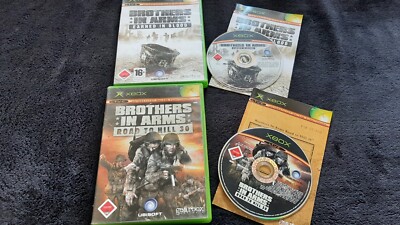 MICROSOFT XBOX CLASSIC  Brothers in Arms: Earned in Blood & Road to Hill 20 OVP