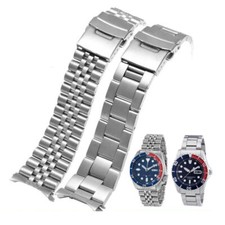20 22mm Stainless Steel Watch Band Strap For Seiko 5 SKX009/007 SKX175 Bracelet