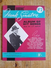 Frank Sinatra Album Of Hit Songs - vintage sheet music published Robbins