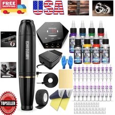 Complete 58-Piece Rotary Tattoo Gun Kit for Beginners - Ultimate Tattoo Supplies