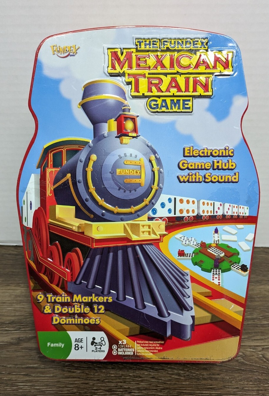 The Fundex Mexican Train Dominoes Electronic Game Hub with Sound 99