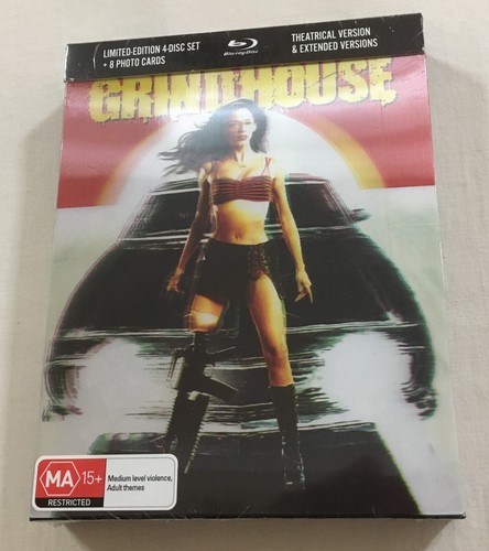 Grindhouse (2007) - Limited Edition Lenticular 4-Disc Blu-Ray | New