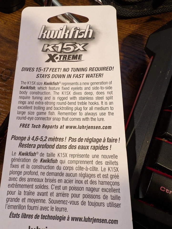 RELOJ JENSEN RATTLE X-TREME KWIKFISH K15X 5414-15X-1603 FLRDCHT CM2205 ¡ÚLTIMO 1! Foto 3 de 4