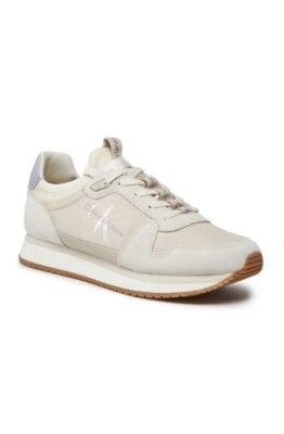 Calvin Klein Jeans Runner Sock White Black Mens Suede Trainers UK Size-3,5  UK