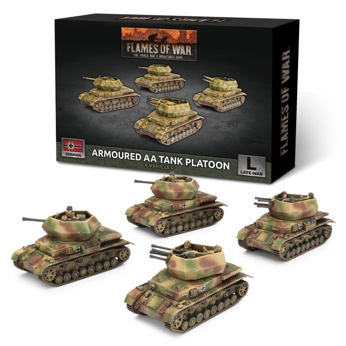 German Armoured AA Tank Platoon - Late-War - Brand New - Flames of War