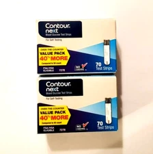 New Retail Contour Next Glucose Diabetic Test Strips 140 Ct exp 10/26 & 01/27