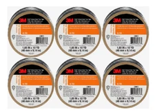 3M Professional Grade 33801 High Temperature Flue HVAC Tape 1.88in x 30ft 6 Pack