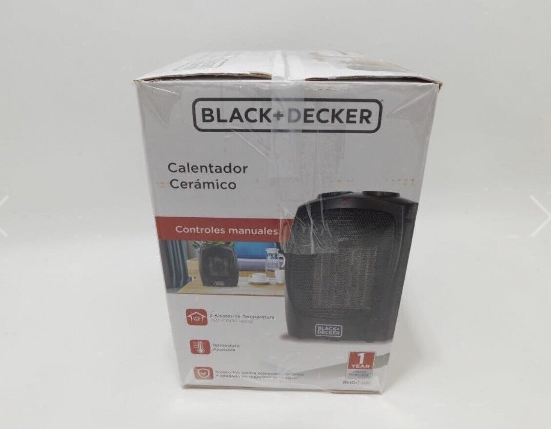 Black+decker Personal Ceramic Heater- Black