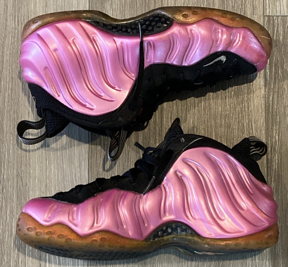 Pearlized Pink Pink And Black Foamposites Nike Foamposite One 2012  Pearlized Pink Black 314996-600 Mens Size
