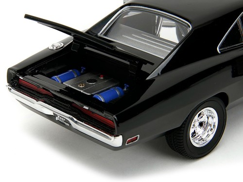 DOM'S DODGE CHARGER R/T BLACK "FAST & FURIOUS" 1/24 DIECAST MODEL BY JADA 33721 - Picture 6 of 11