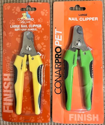Conair PRO PET Large Nail Clipper w/ Soft-Grip Handle PGFNCL - YOU CHOOSE COLOR