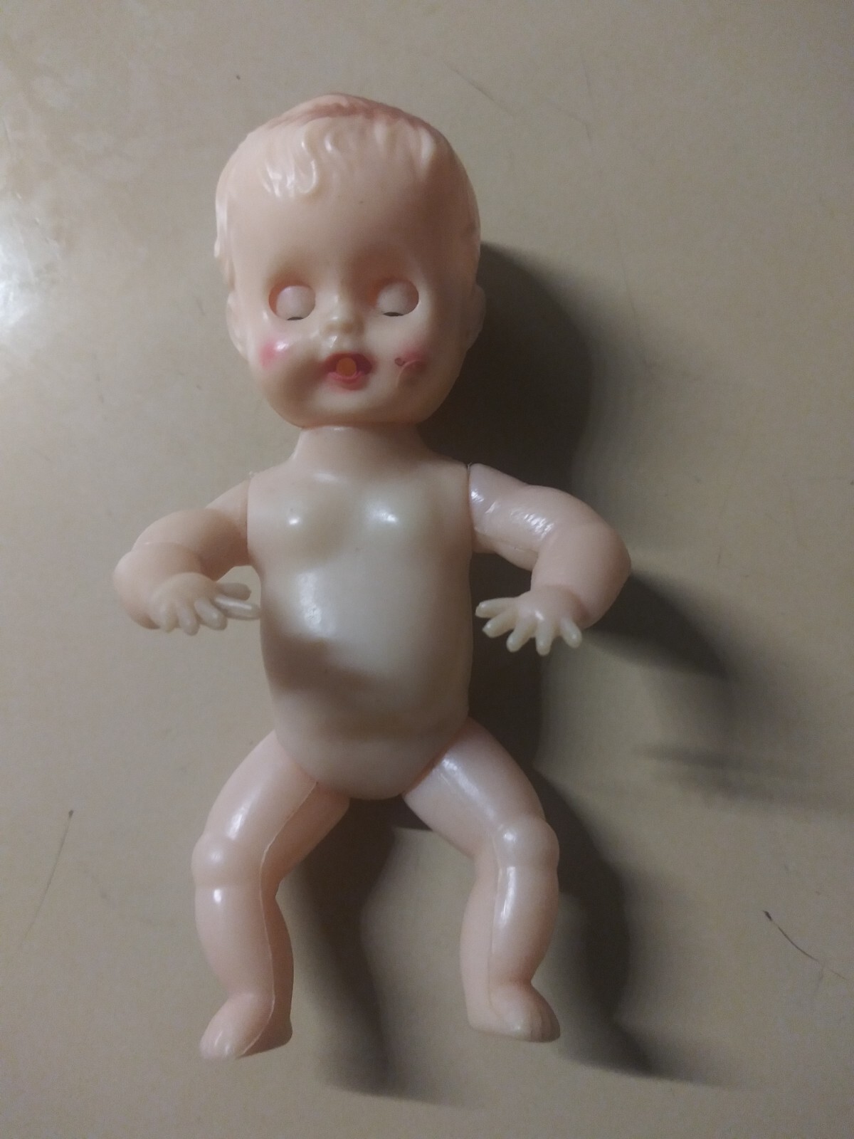 VTG 4 1/2" PLASTIC GOOGLY BLUE EYES DOLL NO.6406 MADE IN HONG KONG eBay