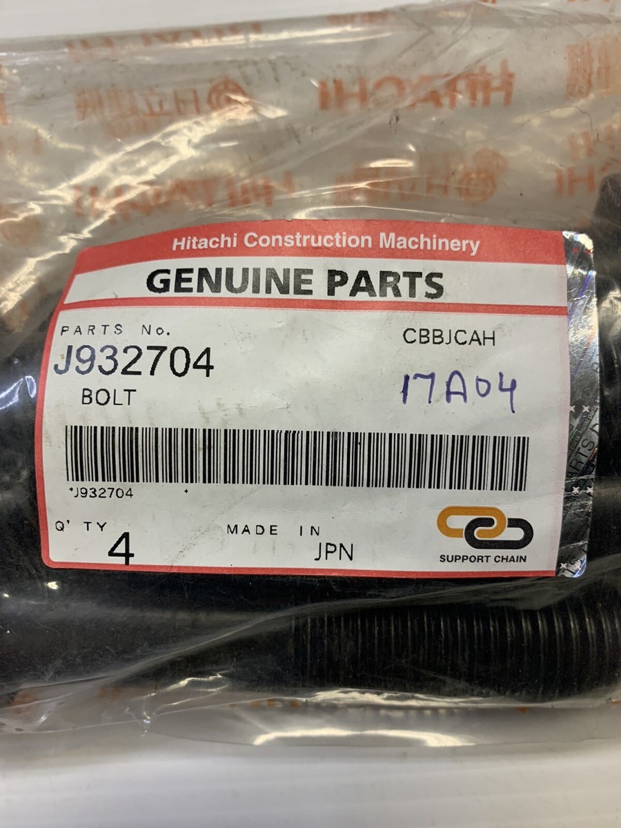 Hitachi Genuine Parts J932704 Bolts (4 Bolt Set). Made In Japan
