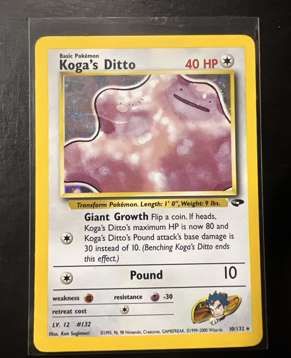 Pokémon TCG Koga's Ditto Gym Challenge 10/132 Holo RARE | eBay