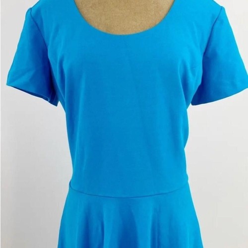 gb x Amanda Uprichard Pleated Blue Mini Dress - Picture 3 of 5