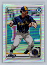 ZAVIER WARREN 2020 Bowman Chrome Draft Refractor #BD-97 C2