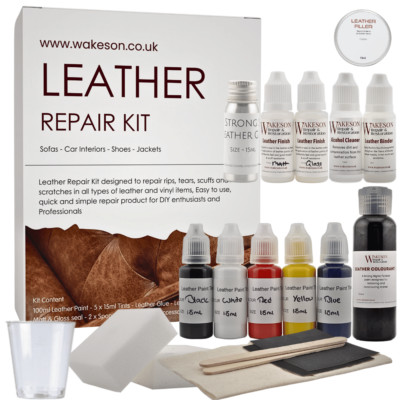 LEDER VINYL Reparatursatz Auto Innenraum Sofa Riss Kratzer Löcher BEHEBEN ALLE