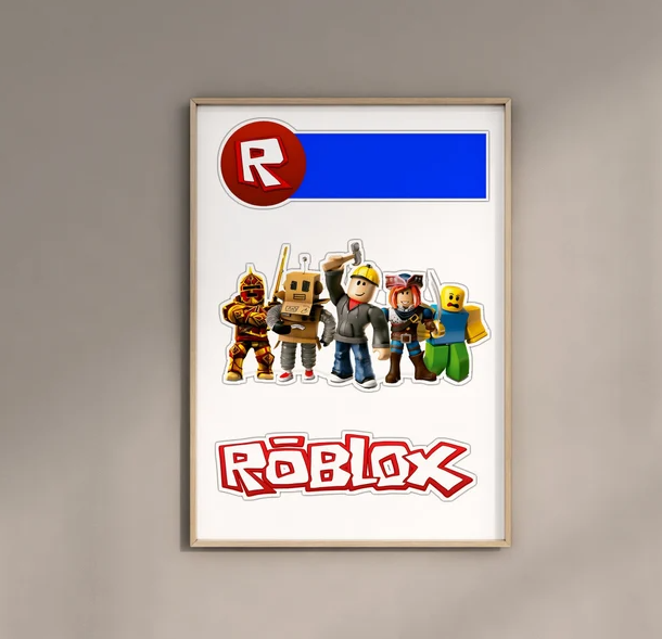 Roblox Poster Gaming Room Poster Print Game Video Games Digital Poster Clipart