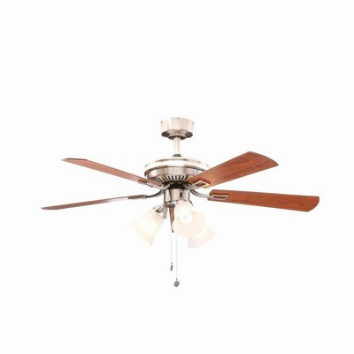 Hampton Bay 44 Small Room Ceiling Fan Sinclair 803548 Brushed Nickel 792121369158 Ebay