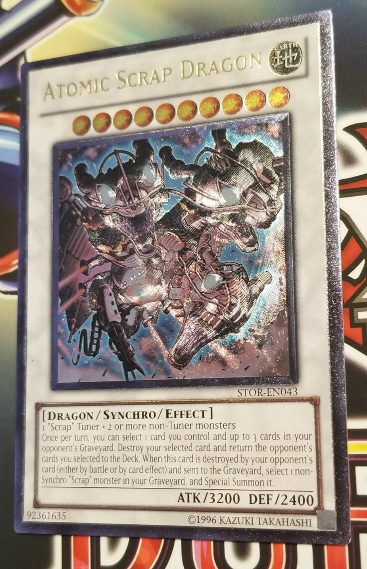 Yu-Gi-Oh! Atomic Scrap Dragon Karte – Ultra Rare, Aus Storm Of Ragnarok (Unlimited Edition)