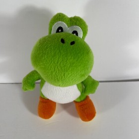 Yoshi Plush 2010 Nintendo Super Mario Bros Plush Green Stuffed Toy 9" NES