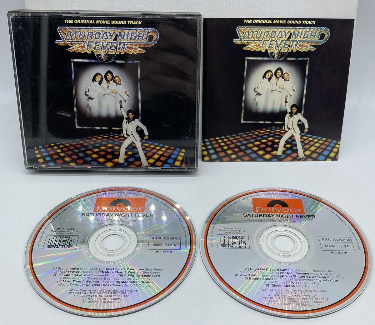 Bee Gees Saturday Night Fever Original Movie Soundtrack 2 CD's