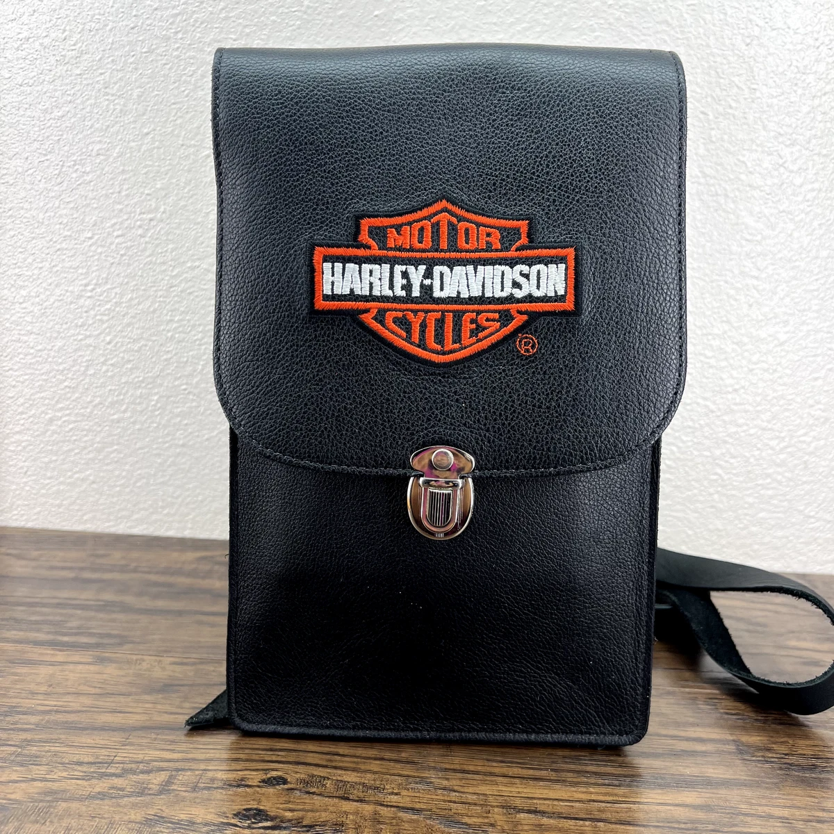 Vintage Harley Davidson Black Leather backpack bag - Women's handbags