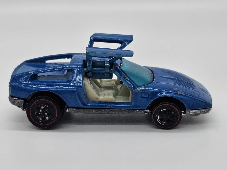 De colección Hot Wheels 1970 Redline Mercedes Benz C-111 azul   Foto 4 de 4