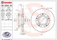 2X Brembo 08.E026.20 Bremsscheibe FüR Ford