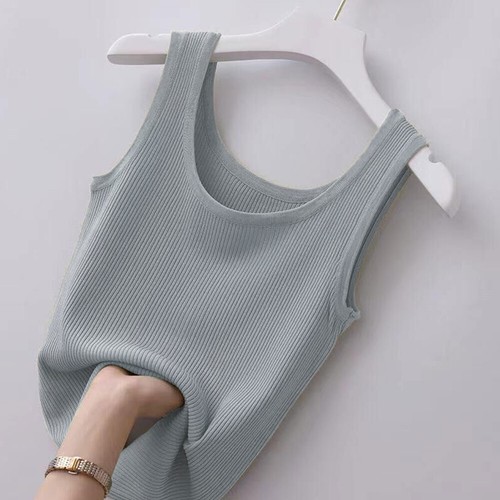 Mujeres Chaleco Camisetas sin mangas Camiseta Camisetas Verano Liso Informal Sin mangas Calce ajustado M-5XL - Imagen 15 de 18