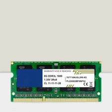 8GB DDR3L 1600MHz PC3L-12800 Non-ECC Unbuffered 1.35V/1.5V SODIMM Laptop RAM