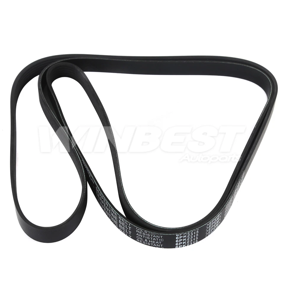 EPDM Serpentine Belt 6PK2315 for 1995-1997 Jeep Wrangler Cherokee 2.5L 4.0L w/AC - Image 4 of 4