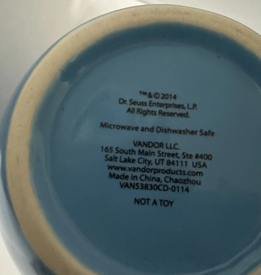 Taza de café de cerámica azul DR SEUSS Oh The Places You'll Go envío gratuito Foto 4 de 4