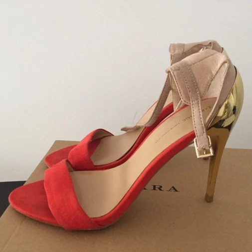 Coral high heel clearance sandals
